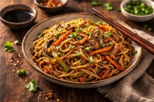 Schezwan Chicken Noodles
