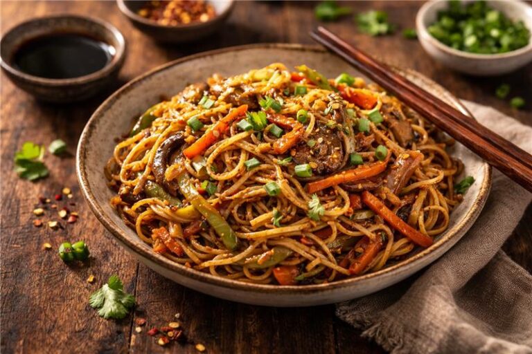 Schezwan Chicken Noodles