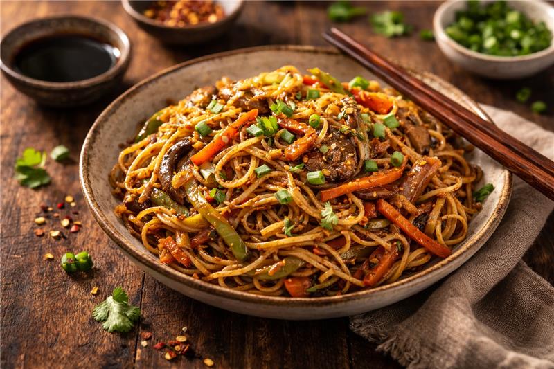 Schezwan Chicken Noodles