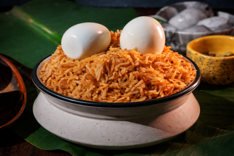 Best Egg Biryani at an Indian Restaurant